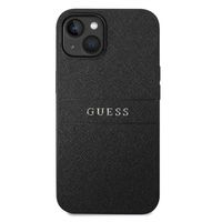 Guess Saffiano iPhone 14 Hybrid Case - Zwart - thumbnail