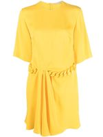 Stella McCartney robe courte à détail de chaîne - Jaune - thumbnail