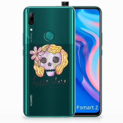 Silicone Back Case Huawei P Smart Z Boho Skull Silicone Back Case Huawei P Smart Z Boho Skull
