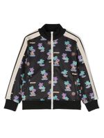 Palm Angels Kids veste zippée Neon Palms - Noir