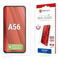 Displex Beschermglas voor Samsung Galaxy A56, eco-montageframe, volledige displayafdekking, gehard glas, krasbestendige beschermfolie, hoesvriendelijk (Real Glass 2D)