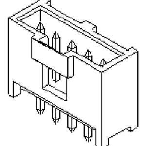 Molex 901361103 Male header, inbouw (standaard) Totaal aantal polen: 3 Rastermaat: 2.54 mm Inhoud: 1 stuk(s) Tray