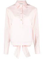 P.A.R.O.S.H. chemise à détail noué au dos - Rose