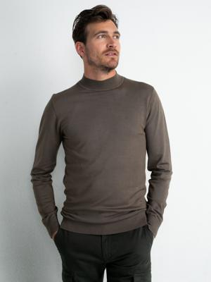 Petrol Industries Heren Fijngebreide coltrui Dark Wood - XL