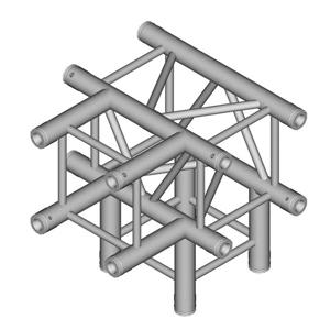 Duratruss DT 34/3-T40-TD vierkant truss 4-weg omlaag 500 mm