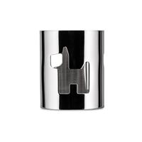 Alessi GIROTONDO, servetring, opengewerkt roestvrij staal, glanzend gepolijst, hond, 25 x 5,4 x 19,5 cm
