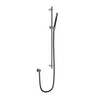 Hotbath Archie Glijstang 90 cm met wanduitlaat, doucheslang 1,5 mtr en handdouche Geborsteld Gunmetal PVD