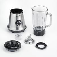 Severin SM 3734 blender 1 l Blender voor op aanrecht 500 W Zwart, Roestvrijstaal - thumbnail