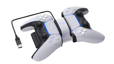 Raptor Gaming Ladestation Playstation 5 für 2 Controller