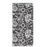 Samsung Galaxy A53 Smart Cover Black Flowers