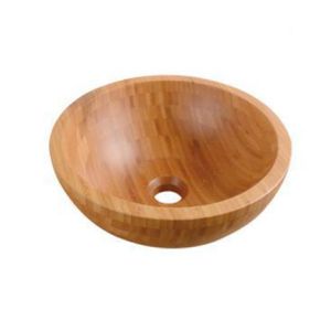 Saniclass Pesca Bamboo Waskom - 35x35x13.5cm - rond - Bamboe hout - BMBS-N101