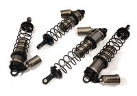 Integy Billet Machined Piggyback Shock Set, Grey - Arrma Kraton 6S - thumbnail