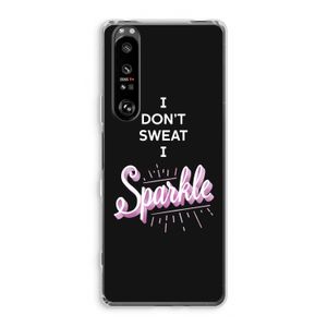 Sparkle quote: Sony Xperia 1 III Transparant Hoesje