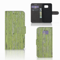 Samsung Galaxy S6 | S6 Duos Book Style Case Green Wood