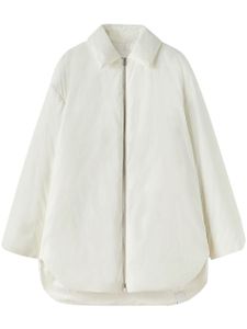 Jil Sander surchemise à fermeture zippée - Blanc