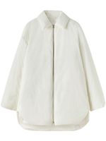 Jil Sander surchemise à fermeture zippée - Blanc