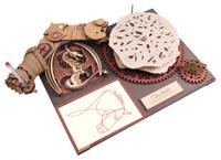 Robotime modelbouw tekenmachine The Slayer 40 cm hout 141 delig