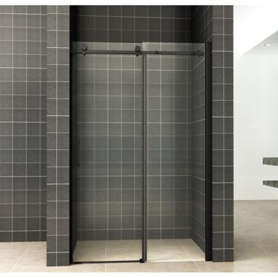 Nisdeur Wiesbaden Schuifbaar 2-Delig 140x200 cm 8 mm Nano Coating Mat Zwart Nisdeur Wiesbaden Schuifbaar 2-Delig 140x200 cm 8 mm Nano Coating Mat Zwart