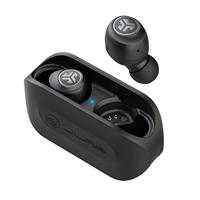 JLab Go Air True Wireless Oordopjes, Bluetooth Draadloze Hoofdtelefoon en usb oplaadstation met dubbele verbinding, aangepast EQ3-geluid en de kleinste pasvorm ooit, Zwart