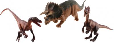 LG Imports dinosaurussen Raptors 3 delig groen/bruin LG Imports dinosaurussen Raptors 3 delig groen/bruin