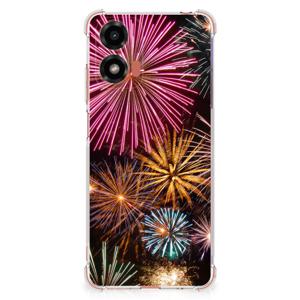 Motorola Moto G24 | G24 Power | G04 Anti Shock Bumper Case Vuurwerk