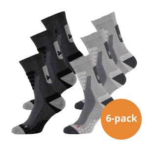 Xtreme Wandelsokken 6-pack Multi Grey-45/47