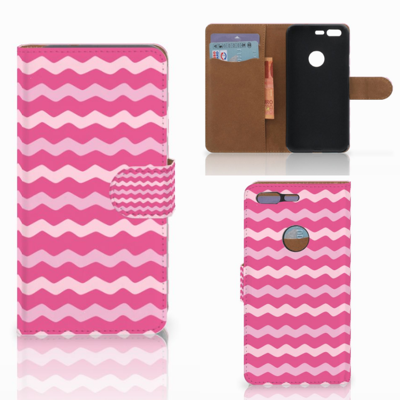 Google Pixel Telefoon Hoesje Waves Pink