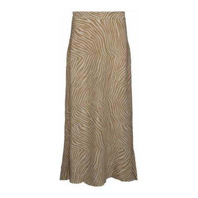 Peppercorn midi rok Nima met all over print geel