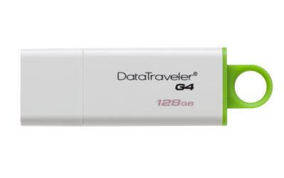 Kingston Technology DataTraveler G4 USB flash drive 128 GB USB Type-A 3.2 Gen 1 (3.1 Gen 1) Groen, Wit Kingston Technology DataTraveler G4 USB flash drive 128 GB USB Type-A 3.2 Gen 1 (3.1 Gen 1) Groen, Wit