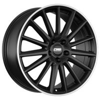 CMS WHEELS C23 Zwart met gepolijste rand