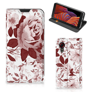 Bookcase Samsung Galaxy Xcover 5 Watercolor Flowers