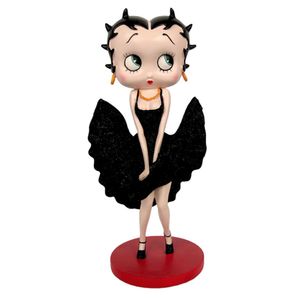 Betty Boop Cool Breeze Zwarte Glitter Jurk Beeld