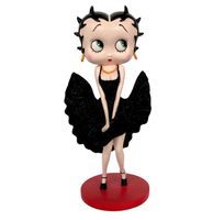 Betty Boop Cool Breeze Zwarte Glitter Jurk Beeld - thumbnail