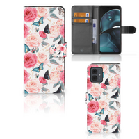 Motorola Moto G14 Hoesje Butterfly Roses