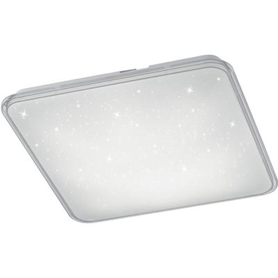 Led Plafondlamp - Trion Cintro - 21w - Natuurlijk Wit 4000k - Dimbaar - Vierkant - Mat Wit - Kunststof