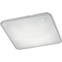 Led Plafondlamp - Trion Cintro - 21w - Natuurlijk Wit 4000k - Dimbaar - Vierkant - Mat Wit - Kunststof