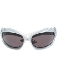 Balenciaga Eyewear lunettes de soleil Spike à monture rectangulaire - Argent