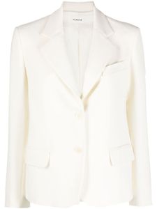 P.A.R.O.S.H. single-breasted notched-lapel blazer - Blanc