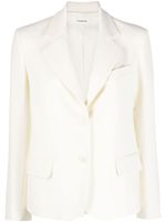 P.A.R.O.S.H. single-breasted notched-lapel blazer - Blanc - thumbnail