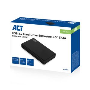 ACT Connectivity 2,5" SATA harde schijf behuizing externe behuizing USB-A 3.2 (5 Gbit/s)