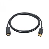 Akyga AK-AV-05 video kabel adapter 1,8 m HDMI Type A (Standaard) DisplayPort Zwart, Goud