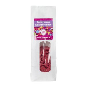 Tasty Me candy drops/smeltchocolade  - rood - 330 g