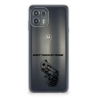 Motorola Edge 20 Lite Silicone-hoesje Gun Don't Touch My Phone