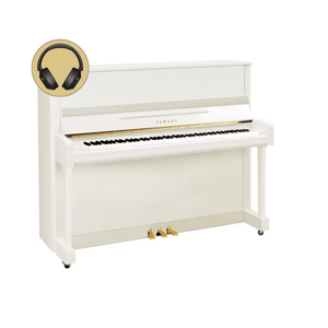 Yamaha B3E SC3 PWH messing silent piano (wit hoogglans)