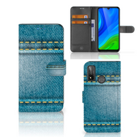 Huawei P Smart 2020 Wallet Case met Pasjes Jeans - thumbnail