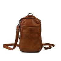 Bear Design Crossbody Schoudertas / Rugzak Mavery Cognac