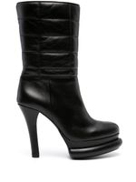 Paloma Barceló bottines 120 mm à plateforme - Noir