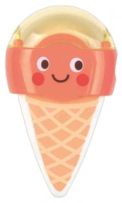 Moses gum en puntenslijper ijsje junior 9 cm oranje Moses gum en puntenslijper ijsje junior 9 cm oranje