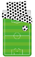 Voetbal Dekbedovertrek veld - Eenpersoons - 140 x 200 cm - Groen