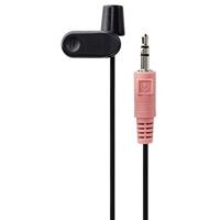Hama Clip-on microfoon met lange kabel (compacte microfoon voor aansteker, kabellengte 2 m, voor computer/laptop/smartphone/tablet, 3,5 mm jack) mini-microfoon zwart